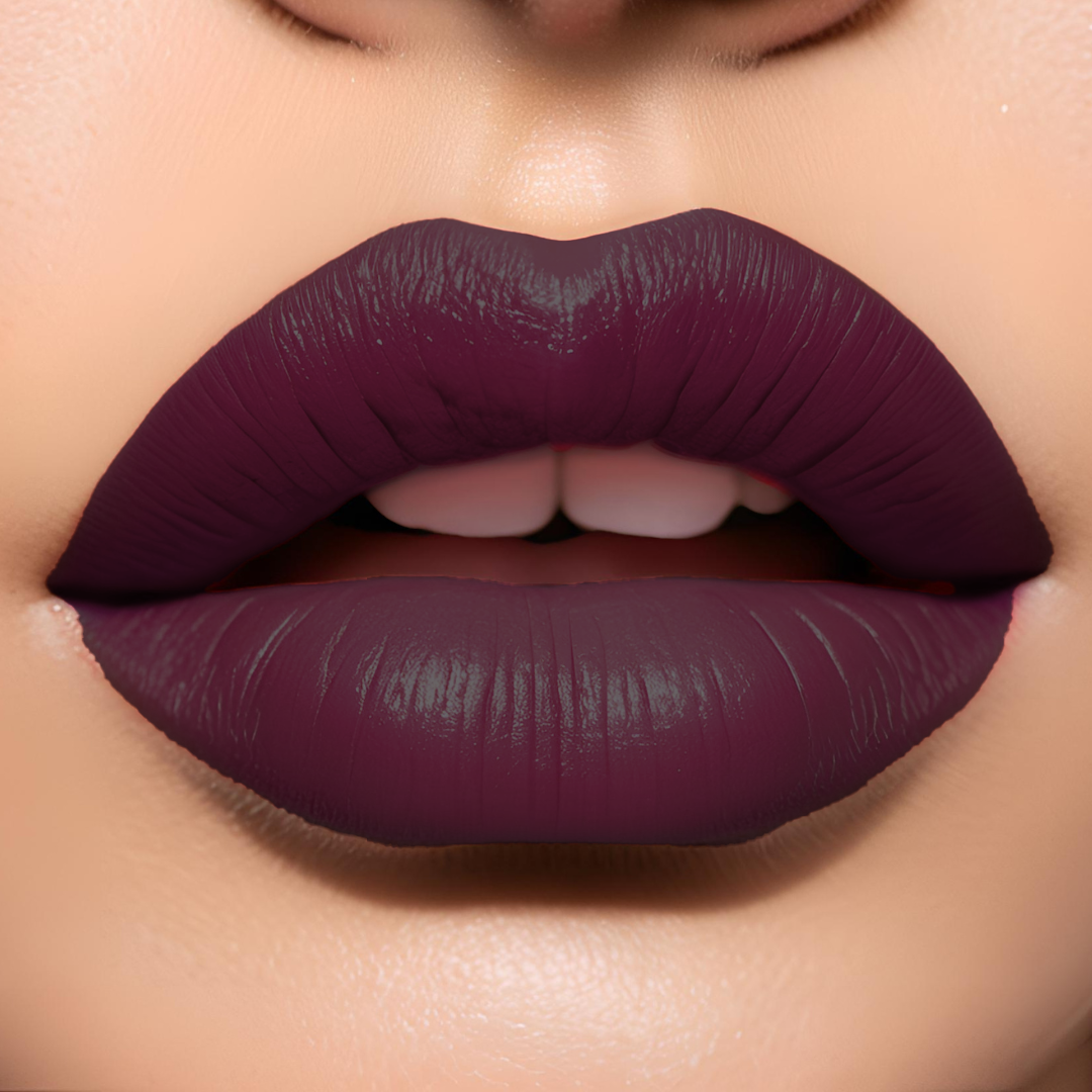 chicka lipstick dark eggplant