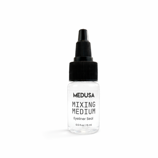 Bottle of Medusa Mixing Medium on a white background