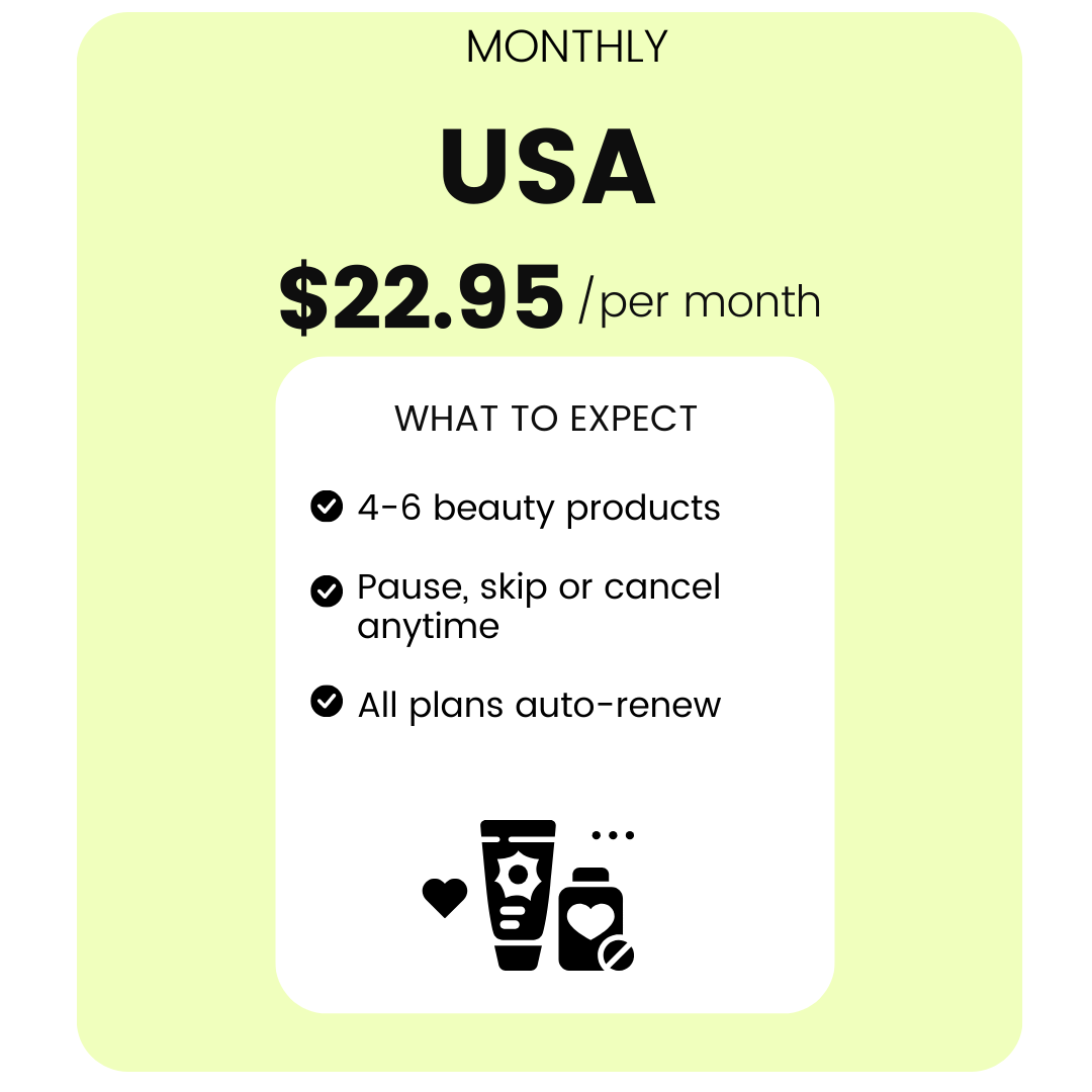 Monthly Beauty Box - USA
