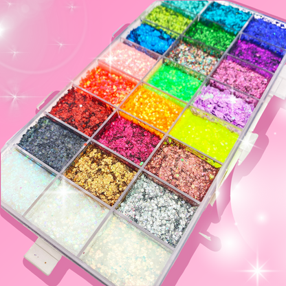 Moon Glaze 24 color glitter palette