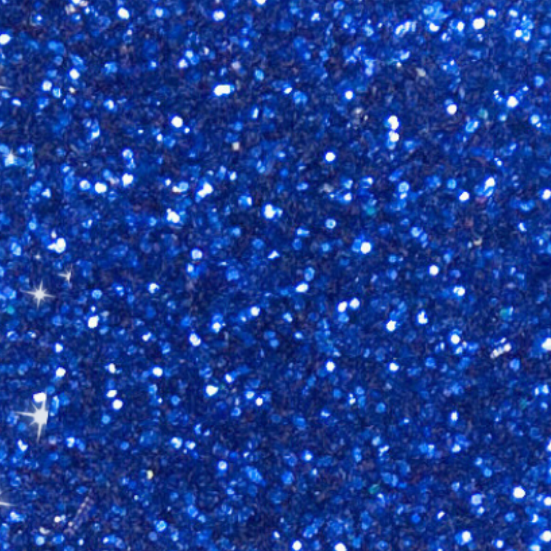 Close-up of blue glitter texture