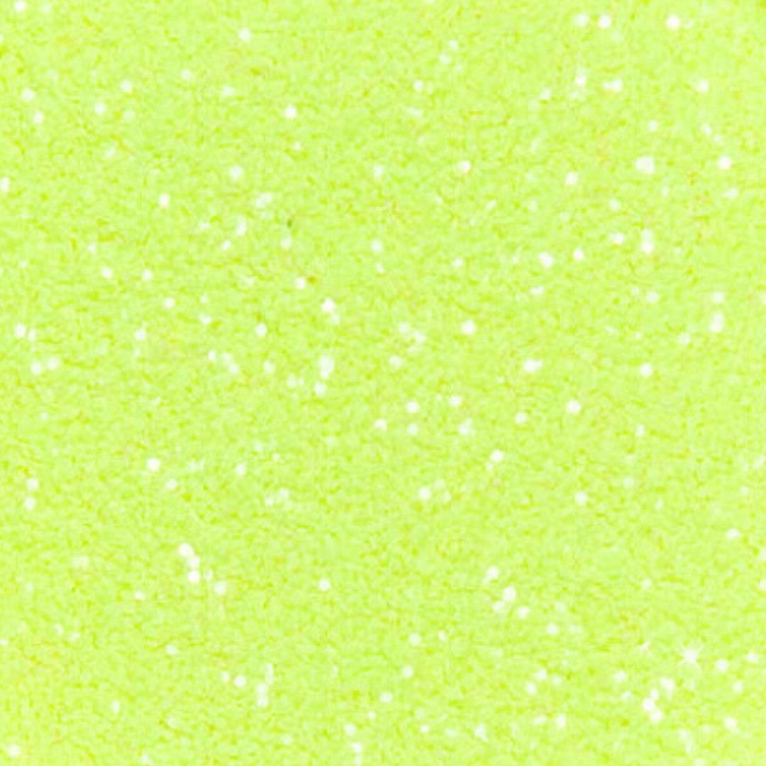 neon yellow glitter