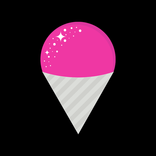 pink snow cone