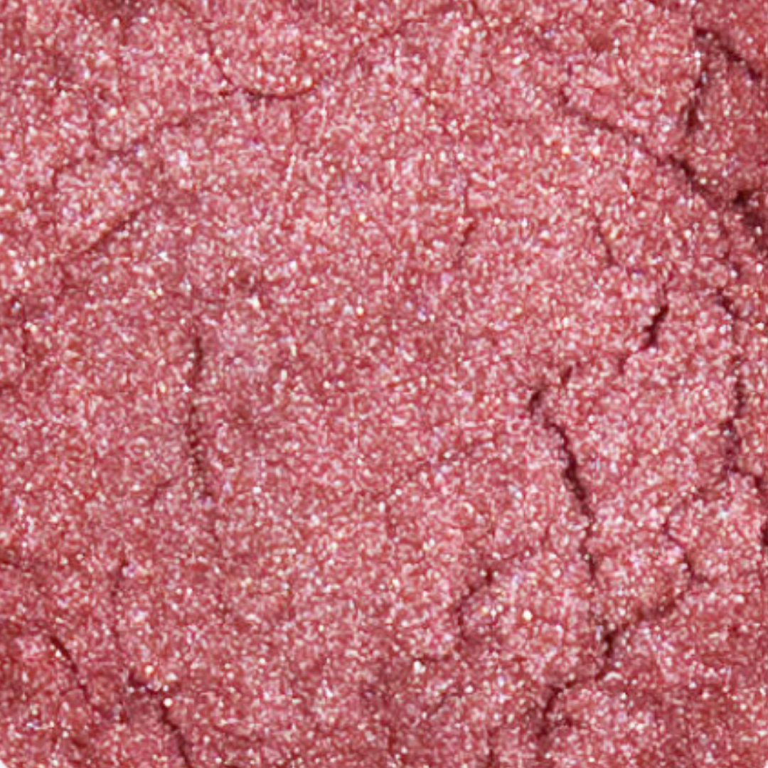 Close-up of pink glittery powder