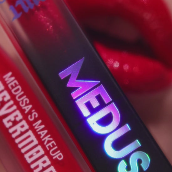 UGC content video of lip swatching with vamp and bewitched