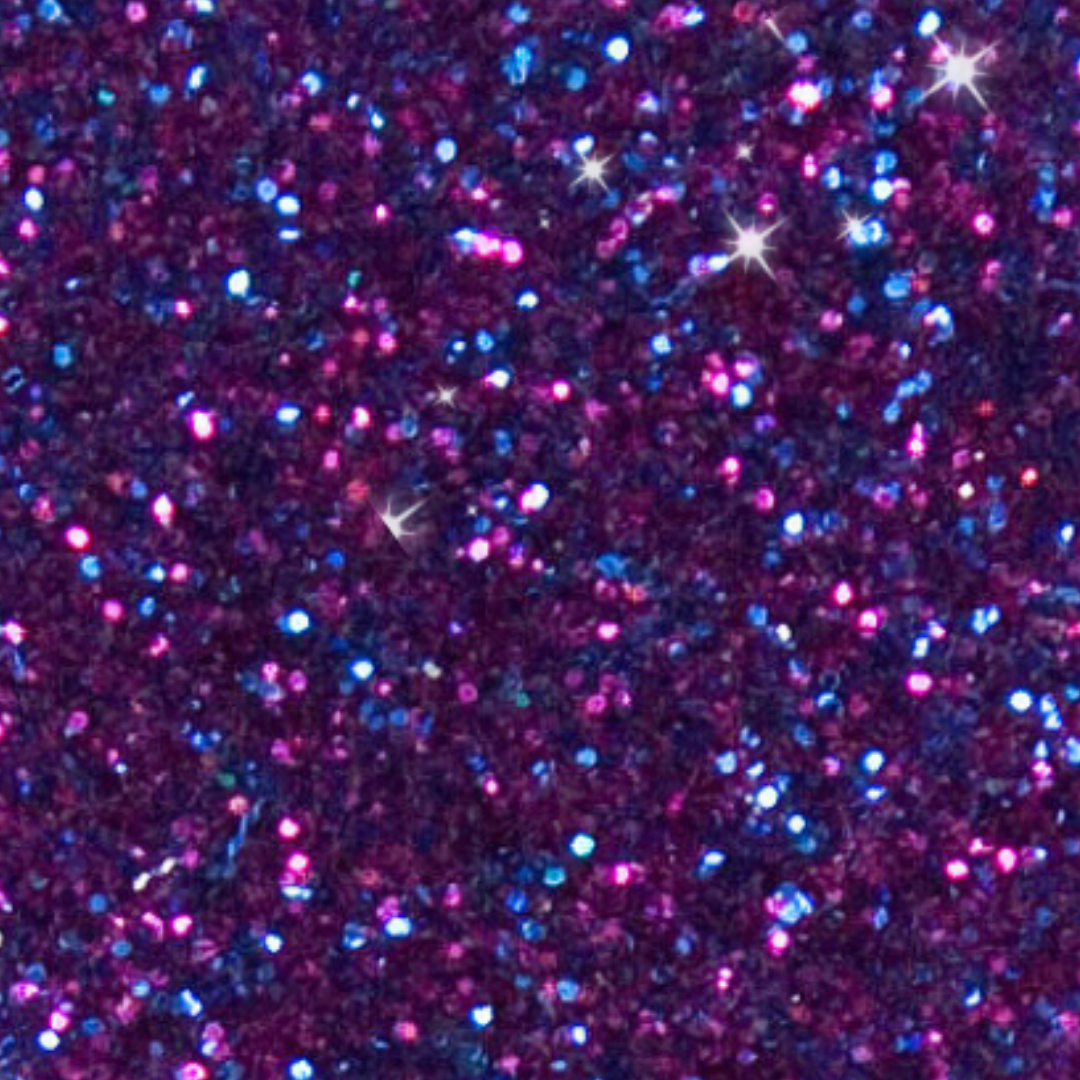 Close-up of purple and pink glitter