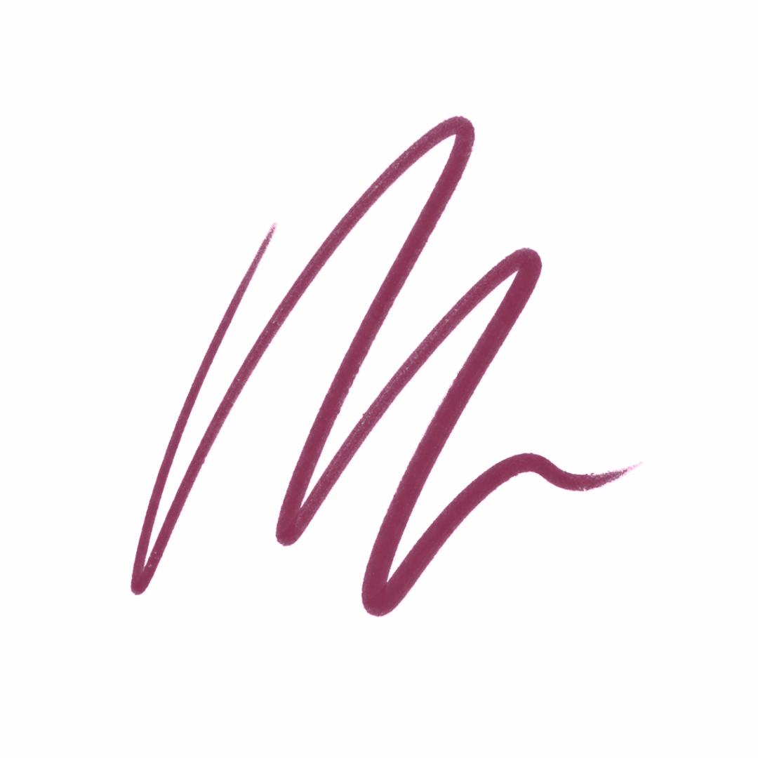Wavy line in maroon color on a white background