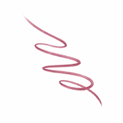 Pink wavy line on a white background