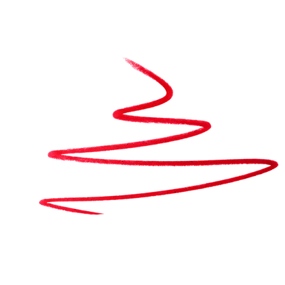 Red wavy line on a white background