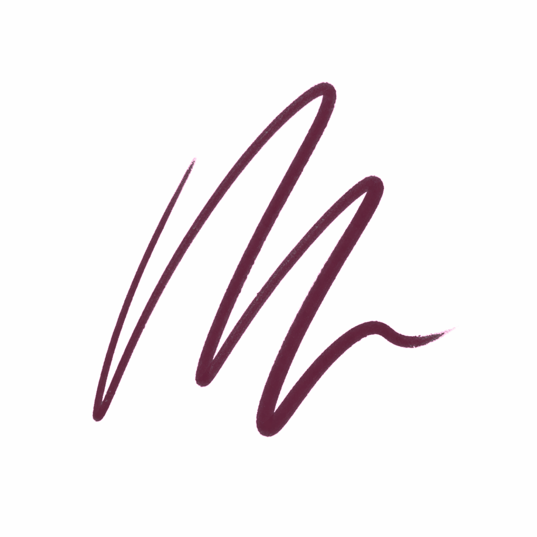Maroon wavy line on a white background