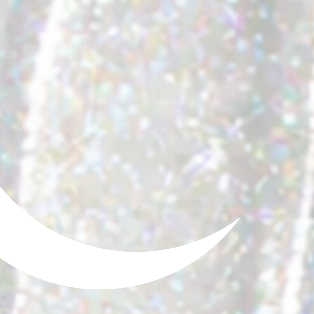 Close-up of a shiny, iridescent object with a crescent moon shape.