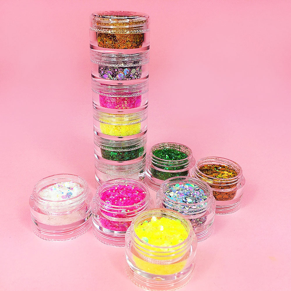 Glittergasm - Stack Palette, collection of 6 glittergasm colors