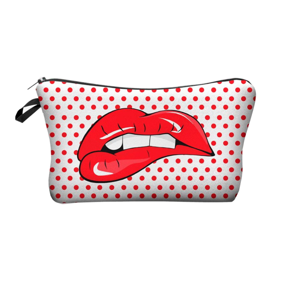 Red Hot Lips Cosmetic Bag