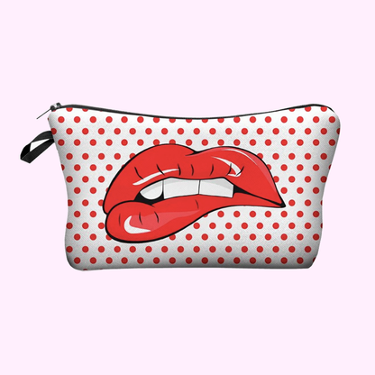 Red Hot Lips Cosmetic Bag