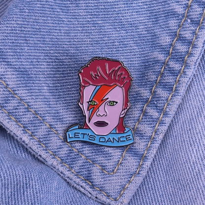 Bowie Aladdin Sane Enamel Pin