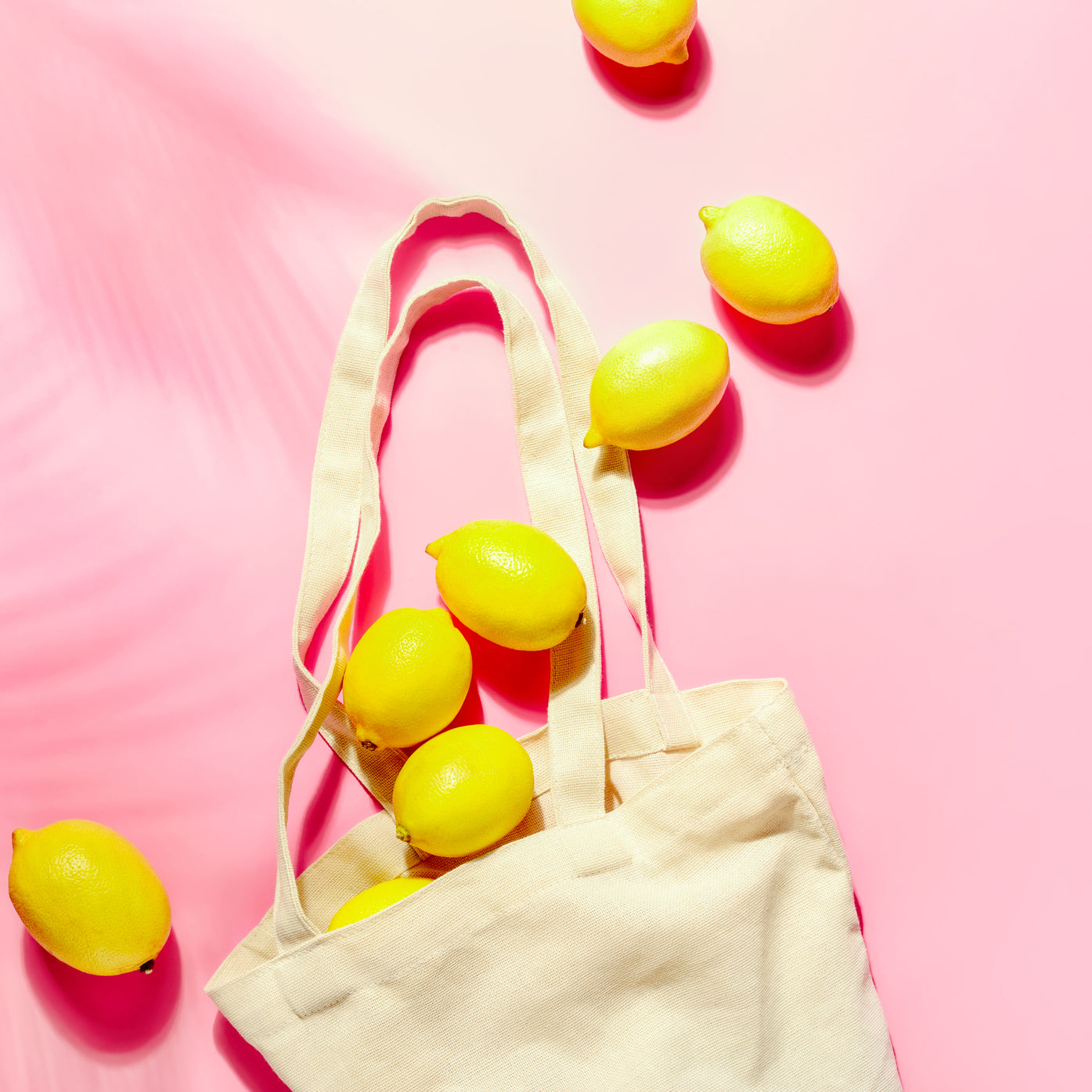canvas bag of lemons