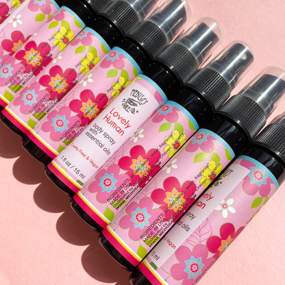 Lovely uman body spray bottles