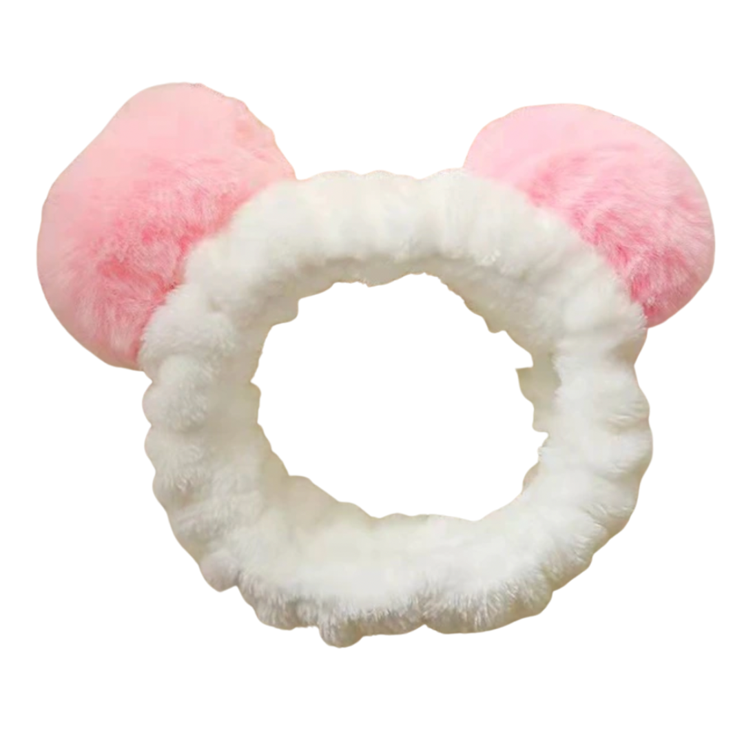 Pom Pom Spa Day Headband - Pink – Medusa's Makeup