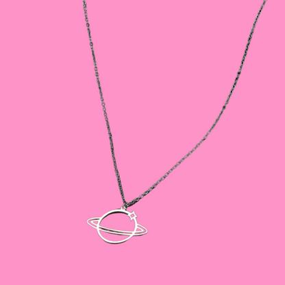 Return to Saturn Necklace - Silver