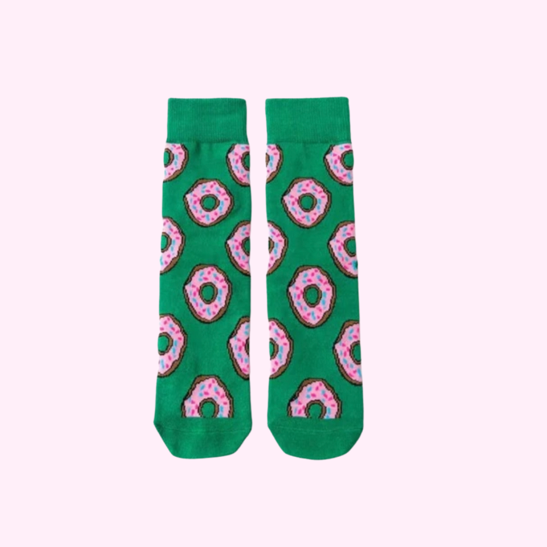 Green Donuts Socks