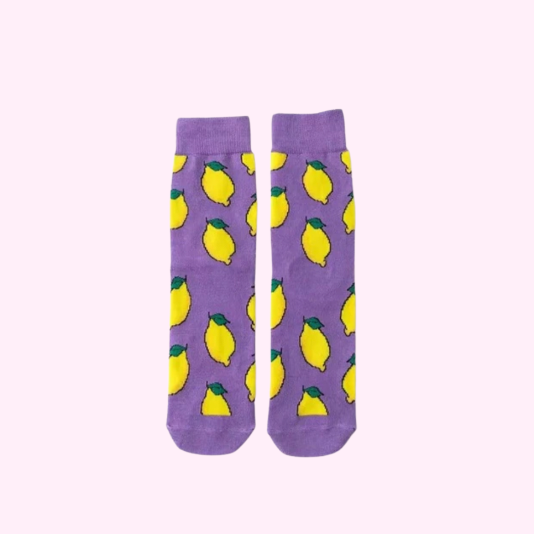 Purple Lemons Socks